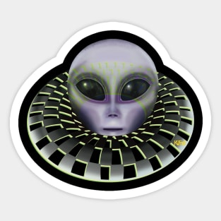 Alien Vortex Sticker